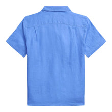 Load image into Gallery viewer, Blue SS Linen Shirt