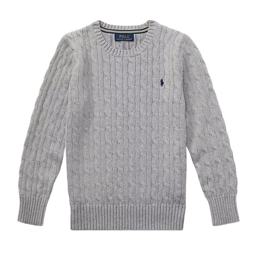 PRE ORDER - Grey Cable Knit Jumper