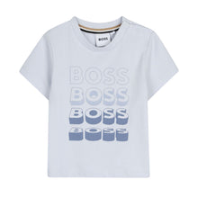 Load image into Gallery viewer, Babies Light Blue 3D Logo T-Shirt
