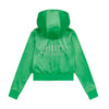 Green Bootcut Diamante Logo Tracksuit