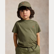 Load image into Gallery viewer, Olive Green Embroidered Pony T-Shirt