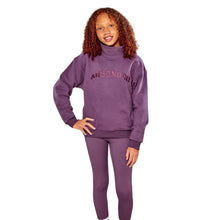Load image into Gallery viewer, Plum High Neck Sweatshirt