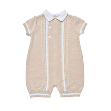 Load image into Gallery viewer, Beige Knitted Romper