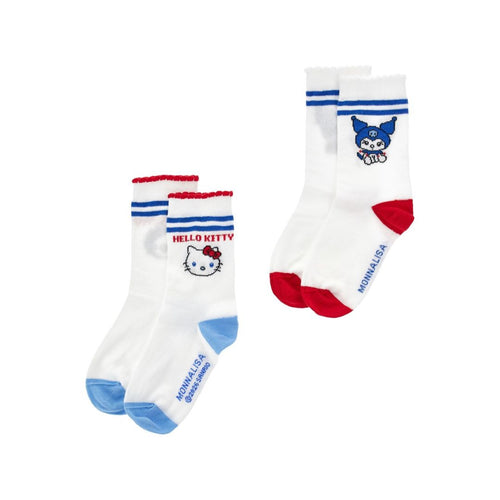 PRE ORDER - Two Pack White Hello Kitty Socks
