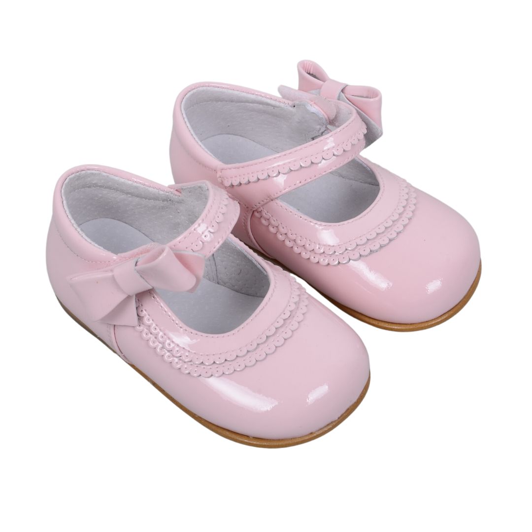 Pretty Originals Pale Pink Patent Shoes – Village Kids