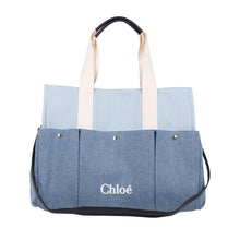 Load image into Gallery viewer, Blue Denim Changing Bag &amp; Accessories