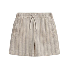 Load image into Gallery viewer, Beige Striped Linen Shorts Set