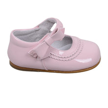 Load image into Gallery viewer, Pale Pink Patent Bow Shoes