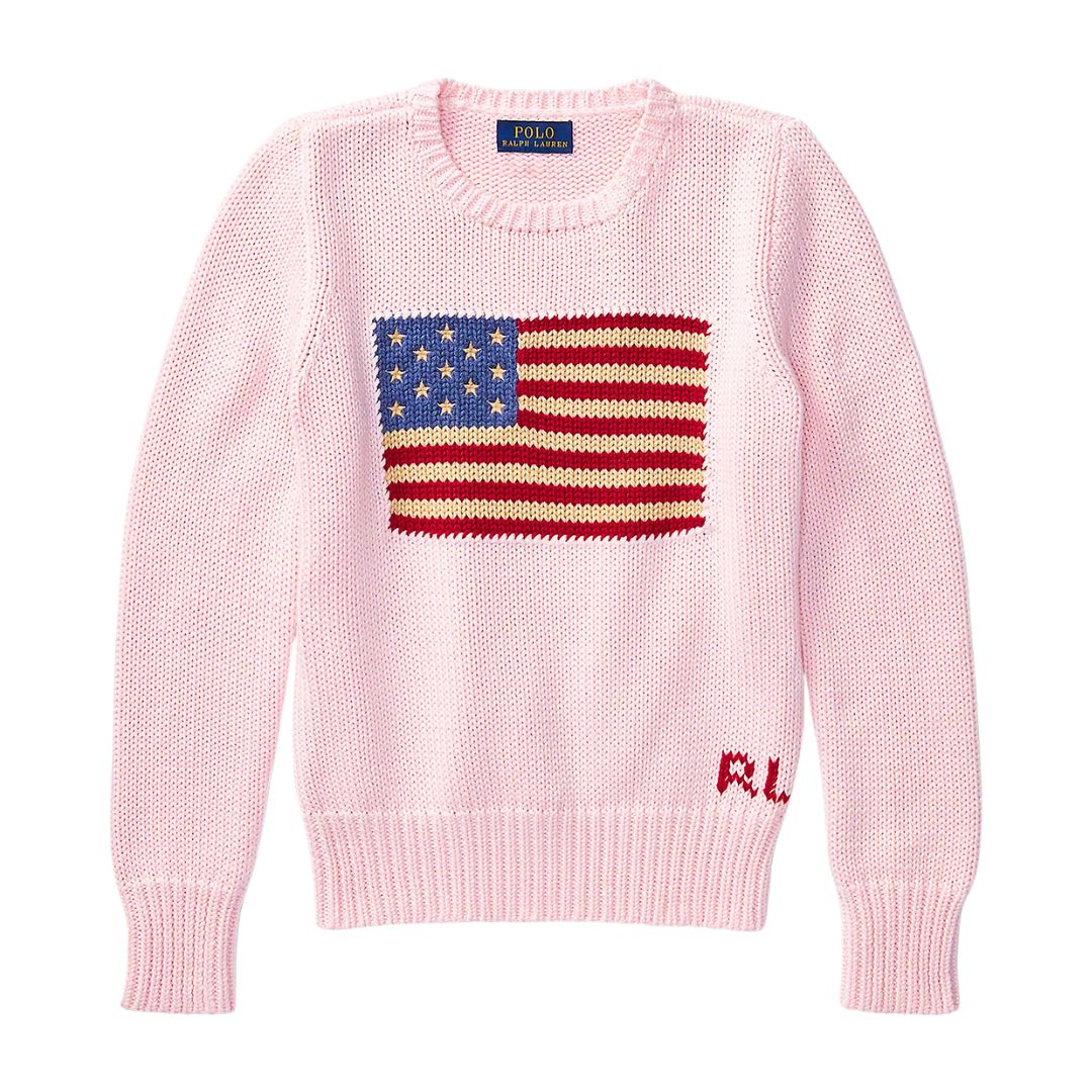 Pale Pink Flag Jumper