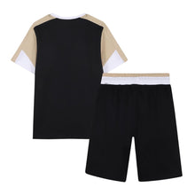 Load image into Gallery viewer, PRE ORDER - Black &amp; Beige Shorts Set