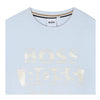 Pale Blue Triple Logo T-Shirt