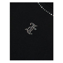 Load image into Gallery viewer, Black Boxy Diamante T-shirt