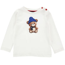 Load image into Gallery viewer, White Bear Button T-Shirt