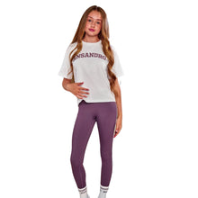 Load image into Gallery viewer, White &amp; Plum T-Shirt