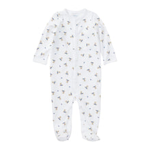 Load image into Gallery viewer, White &amp; Blue Polo Bear Babygrow