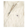 Cream Cable Knit Half Zip Jumper