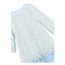 Load image into Gallery viewer, Pale Blue Boucle Sequin &quot;Jeanette&quot; Dress