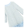 Pale Blue Boucle Sequin "Jeanette" Dress
