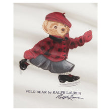 Load image into Gallery viewer, Baby Girls Ivory Ice Skating Bear Top