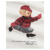 Baby Girls Ivory Ice Skating Bear Top
