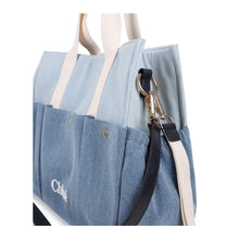 Load image into Gallery viewer, Blue Denim Changing Bag &amp; Accessories
