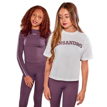 Load image into Gallery viewer, White &amp; Plum T-Shirt