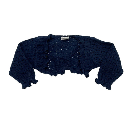 Girls Navy Knitted Bolero
