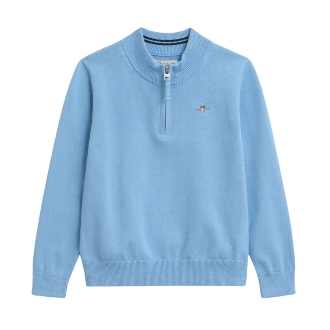 Blue Half Zip Jumper