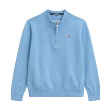 Load image into Gallery viewer, Blue Half Zip Jumper