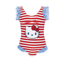 Load image into Gallery viewer, PRE ORDER - Red &amp; White Hello Kitty Swimsuit