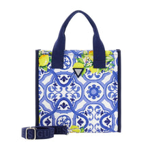 Load image into Gallery viewer, Blue Tile Print &amp; Lemons Bag