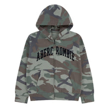 Load image into Gallery viewer, Green Camo Zip Up Hoodie