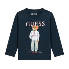 Load image into Gallery viewer, Navy Teddy LS T-Shirt