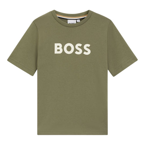 Khaki Green Large Logo T-Shirt