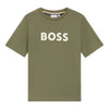 Khaki Green Large Logo T-Shirt