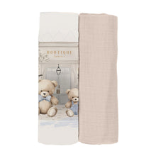 Load image into Gallery viewer, Ivory &amp; Beige "Bubuva" Teddy Muslins