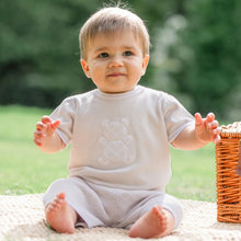 Load image into Gallery viewer, Beige Knitted Shorts Set