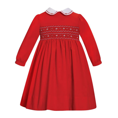 Red Smocked Dress