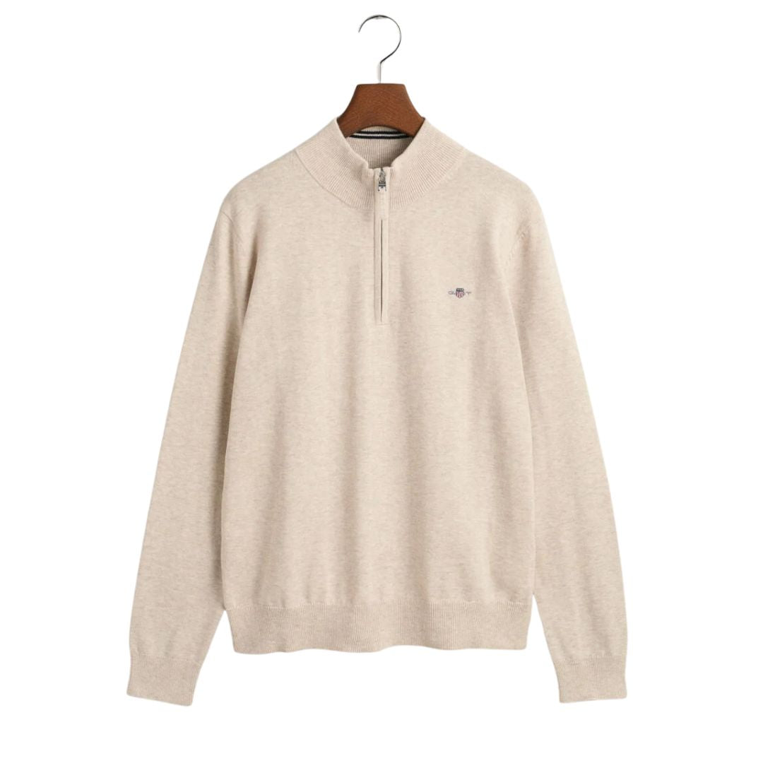 Beige Half Zip Jumper