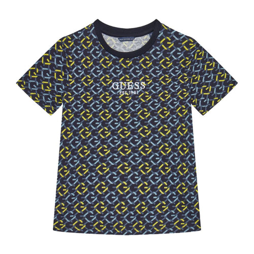 Navy Chain Logo T-Shirt