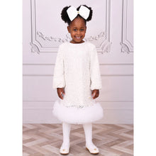 Load image into Gallery viewer, Ivory Boucle Sequin &quot;Jeanette&quot; Dress