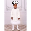 Ivory Boucle Sequin "Jeanette" Dress