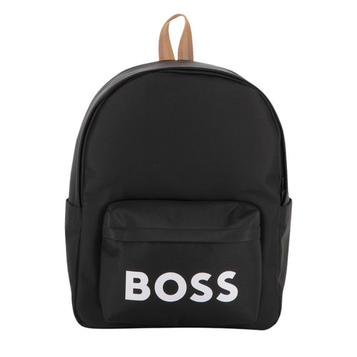 Black Textured Rucksack