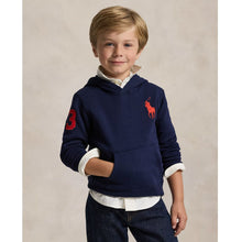 Load image into Gallery viewer, Navy Large Pony Hoodie