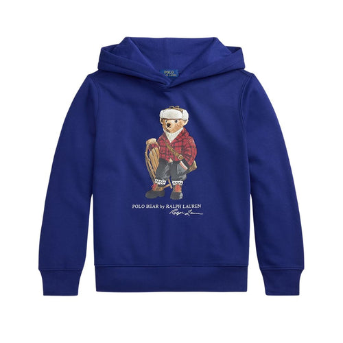 Dark Blue Polo Bear Hoodie
