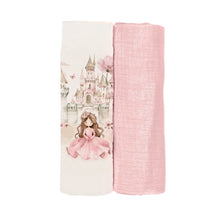 Load image into Gallery viewer, Ivory &amp; Pink "Else" Princess Muslins