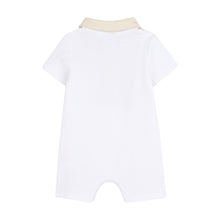 Load image into Gallery viewer, PRE ORDER - White &amp; Beige Piqu­­é Shortie