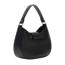 Load image into Gallery viewer, Black Diamanté Logo Handbag