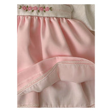 Load image into Gallery viewer, Pink Embroidered Dress, Bloomers &amp; Headband Set