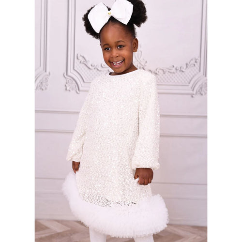 Ivory Boucle Sequin 